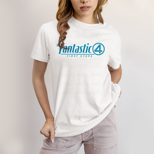 Camiseta Algodão Unissex T shirt The Fantastic Four First Steps
