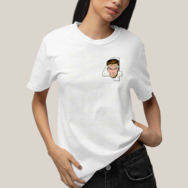 Camiseta Algodão Unissex T shirt Quarteto Fantástico Logo Sr Fantástico