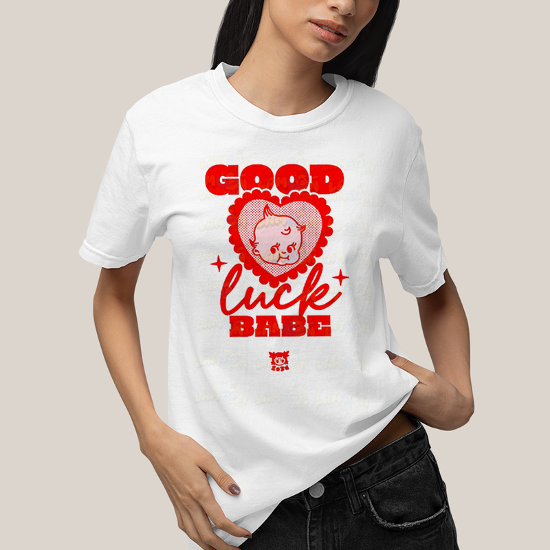 Camiseta Algodão Unissex T shirt Chappell Roan Good Luck, Babe!