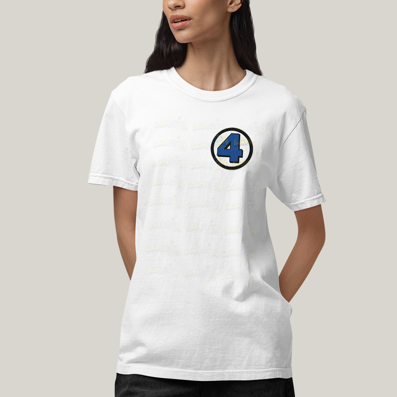 Camiseta Algodão Unissex T shirt Quarteto Fantástico Logo Clássica