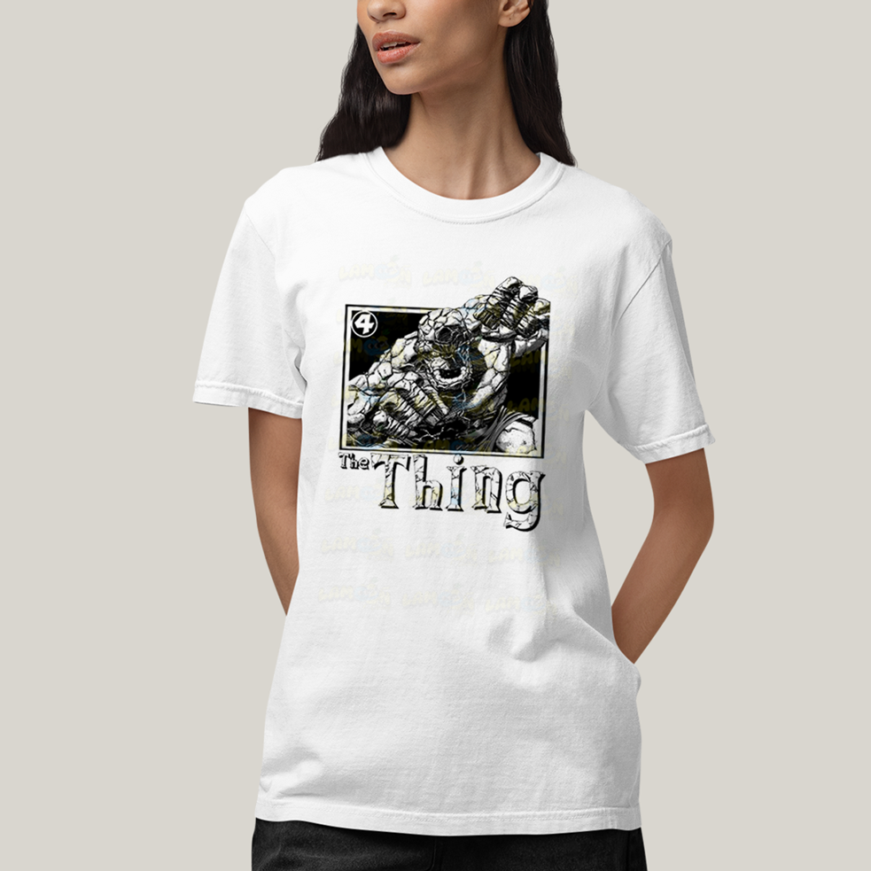 Camiseta Algodão Unissex T shirt Quarteto Fantástico The Thing
