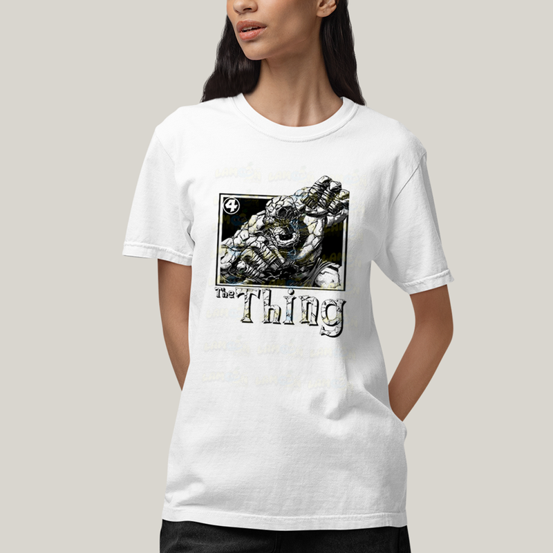 Camiseta Algodão Unissex T shirt Quarteto Fantástico The Thing