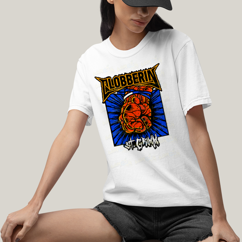 Camiseta Algodão Unissex T shirt Quarteto Fantástico Punho do Coisa