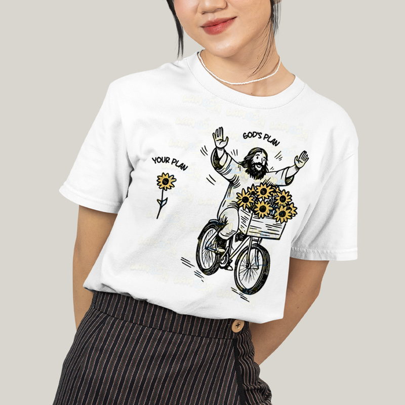 Camiseta Algodão Unissex T shirt Jesus Plano de Deus