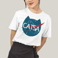 Camiseta Algodão Unissex T shirt Gato Nasa Catsa