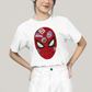 Camiseta Algodão Unissex T shirt Homem Aranha Rosto Figurinhas