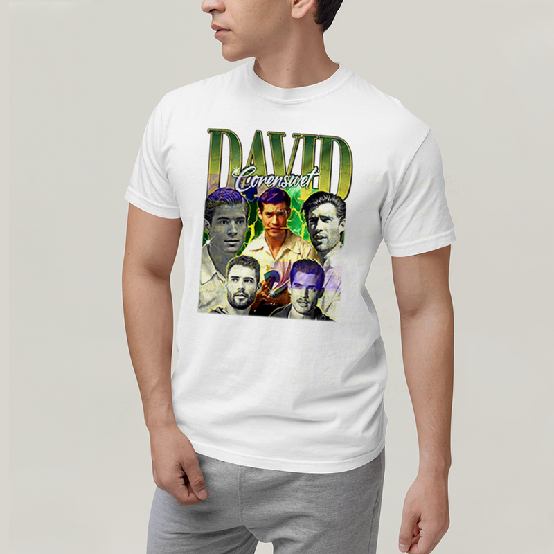 Camiseta Algodão Unissex T shirt Superman David Corenswet Verde