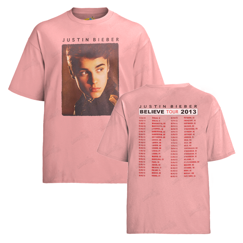 Camiseta Algodão Justin Bieber Believe Tour 2013 FC