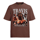 Camiseta Algodão Travis Scott Prateado