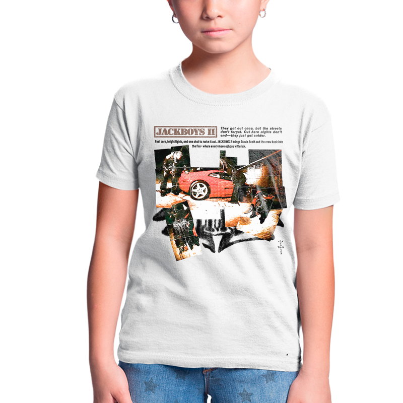 Camiseta Infantil Algodão T shirt Travis Scott Jack Boys II
