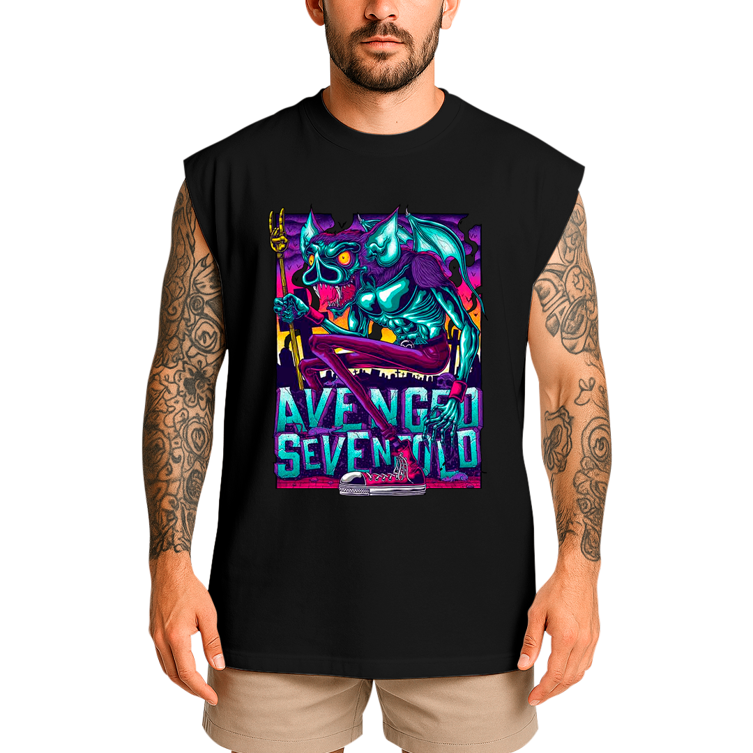 Regata Oversized Avenged Seven Fold Morcego