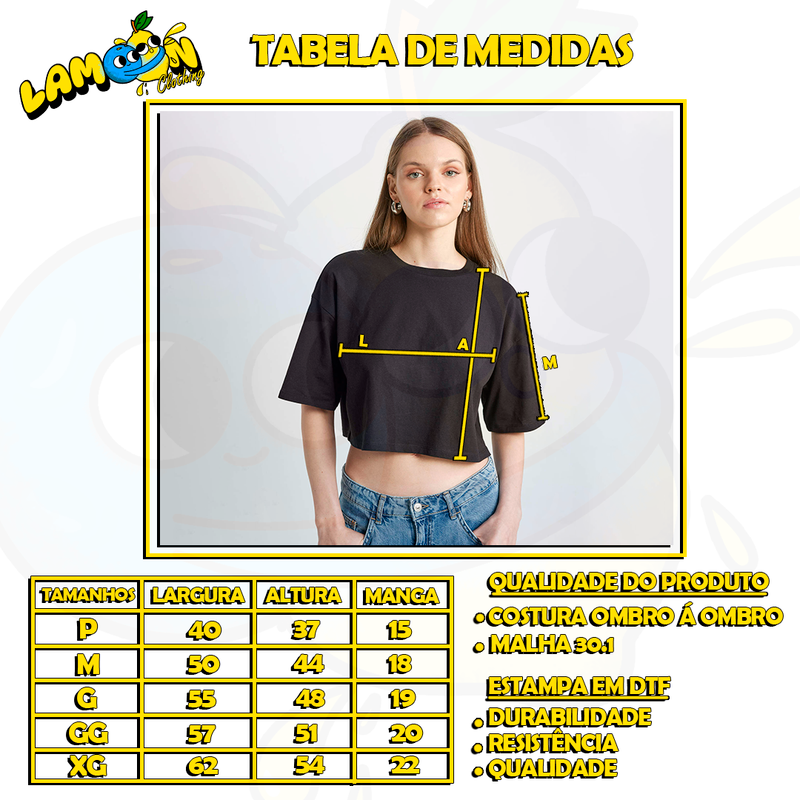 Cropped Oversized Algodão Justin Bieber Teen Boné