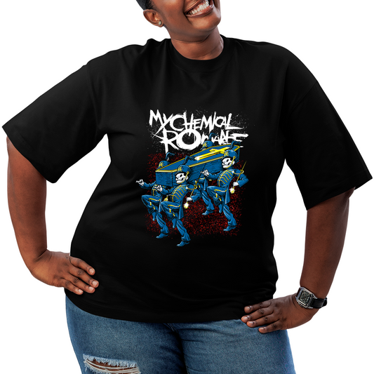 Camiseta Plus Size My Chemical Romance Caveiras