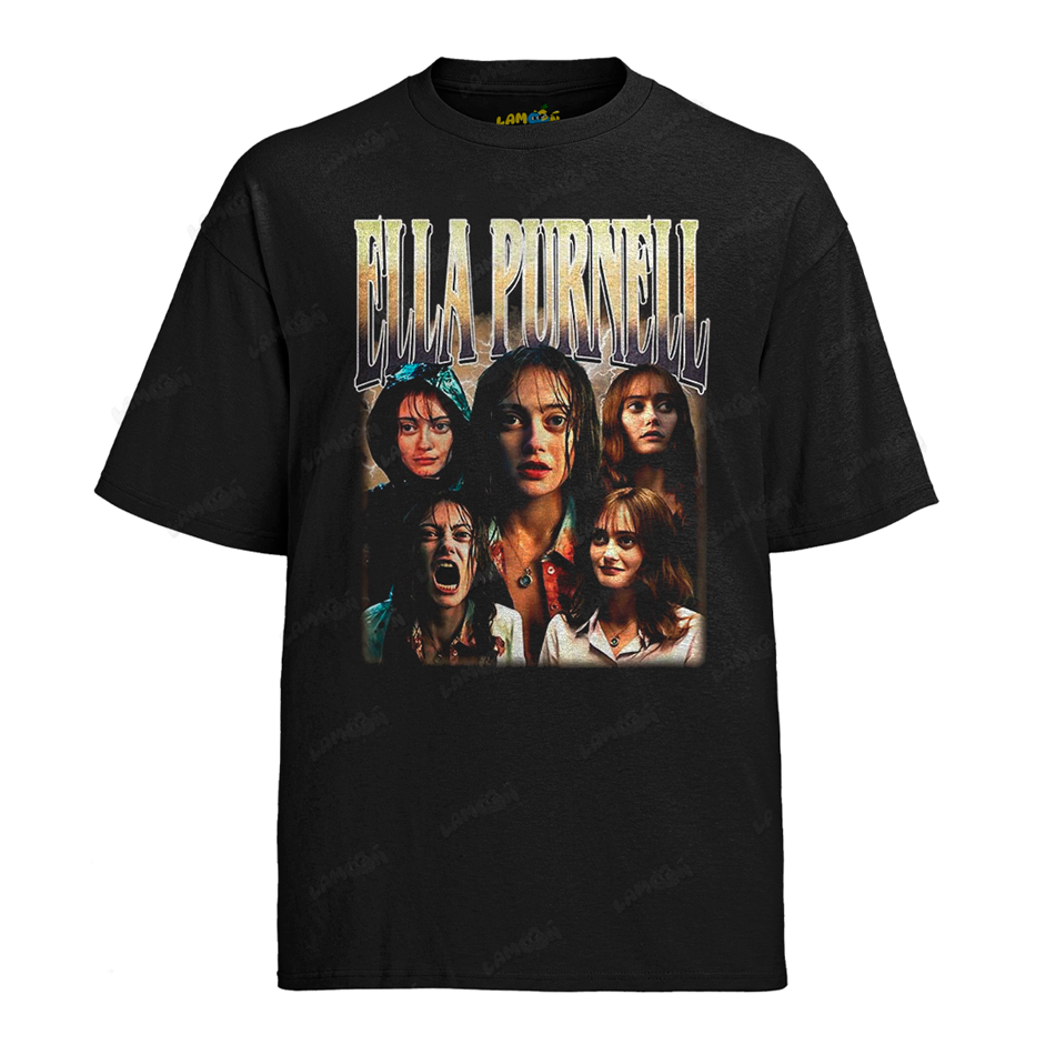 Camiseta Algodão Ella Purnell Atriz 1