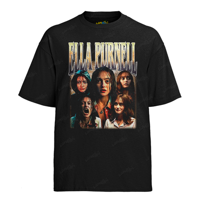 Camiseta Algodão Ella Purnell Atriz 1