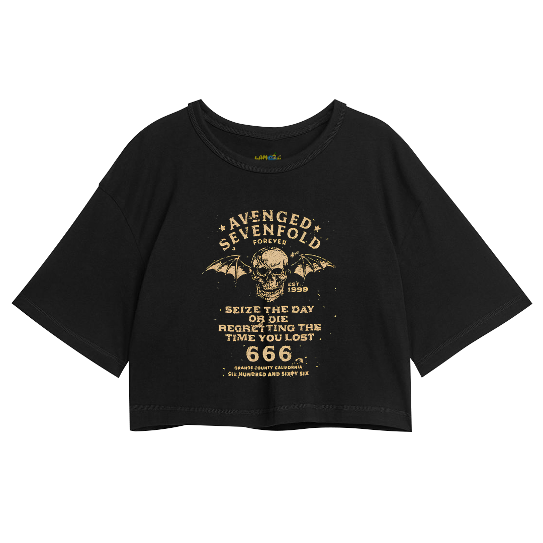 Cropped Oversized Avenged Seven Fold 666