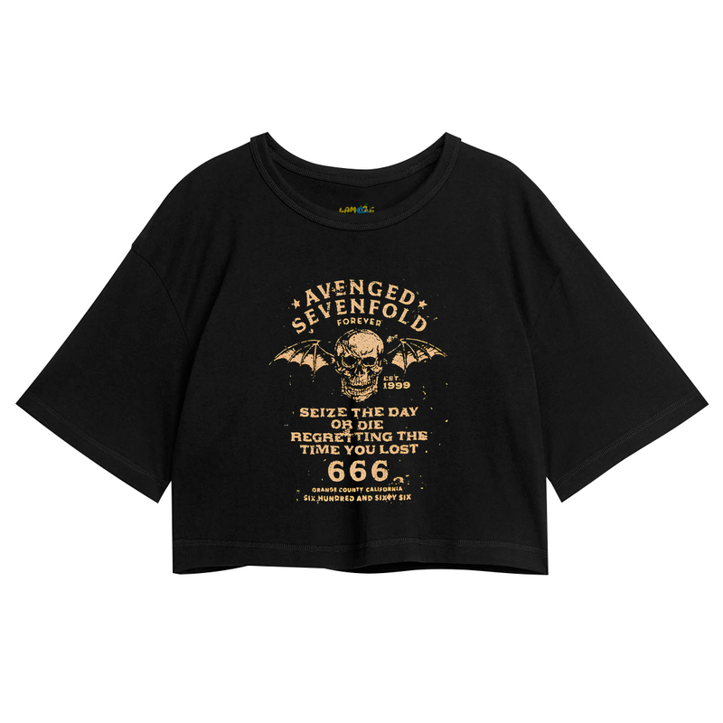 Cropped Oversized Avenged Seven Fold 666