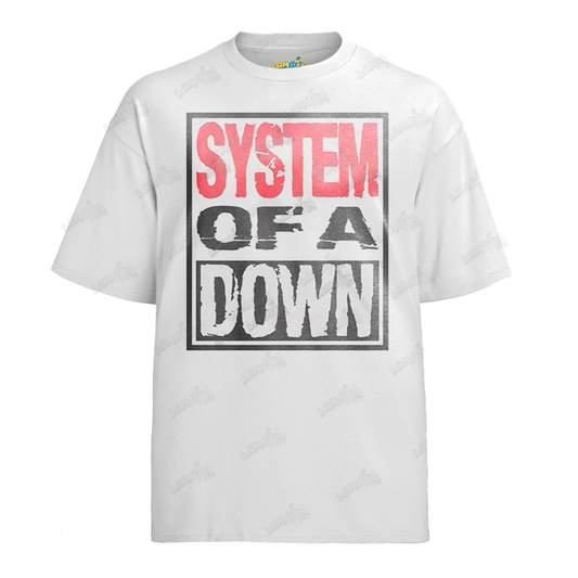 Camiseta Algodão System of Down Quadro