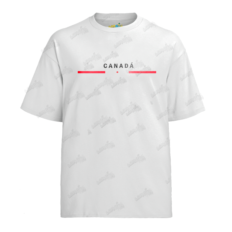 Camiseta Algodão Canada Bandeira  PQ