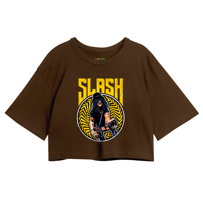 Cropped Oversized Roses Banda Slash Vintage