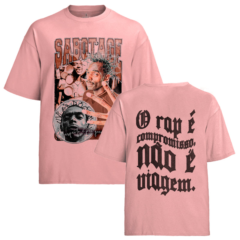 Camiseta Algodão Unissex Tshirt Sabotage o Rap é Compromisso FC