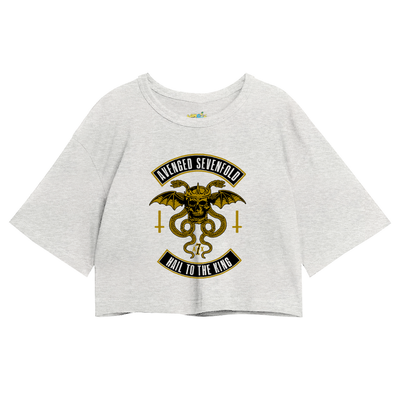 Cropped Oversized Avenged Seven Fold Hail To The King