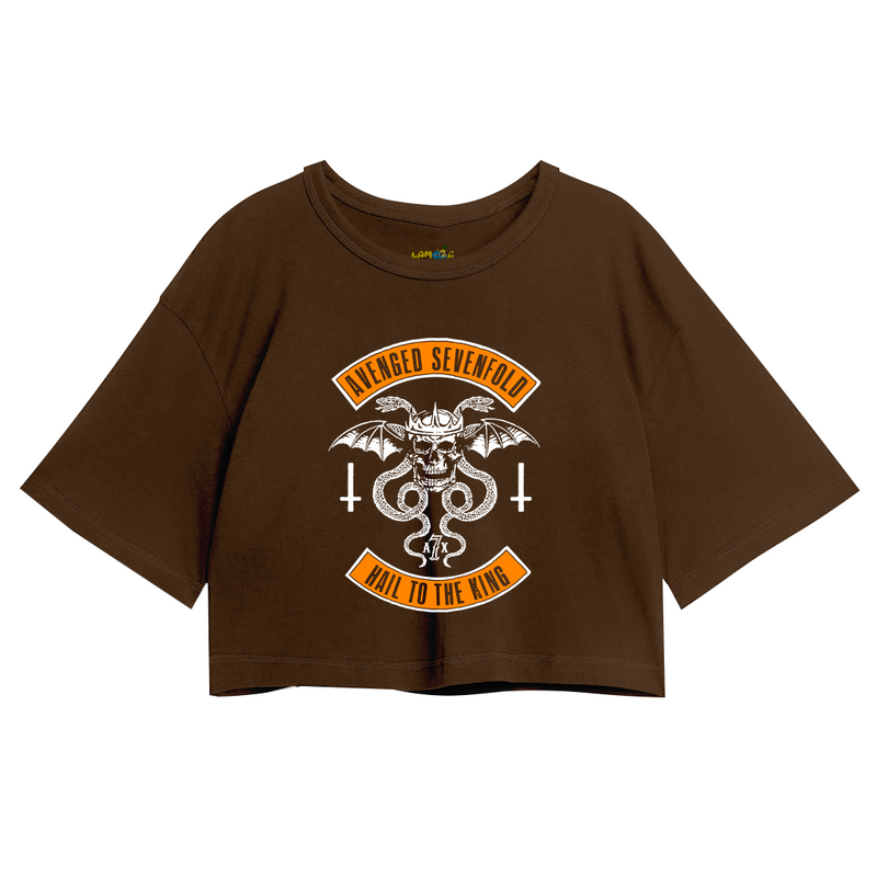 Cropped Oversized Avenged Seven Fold Hail To The King
