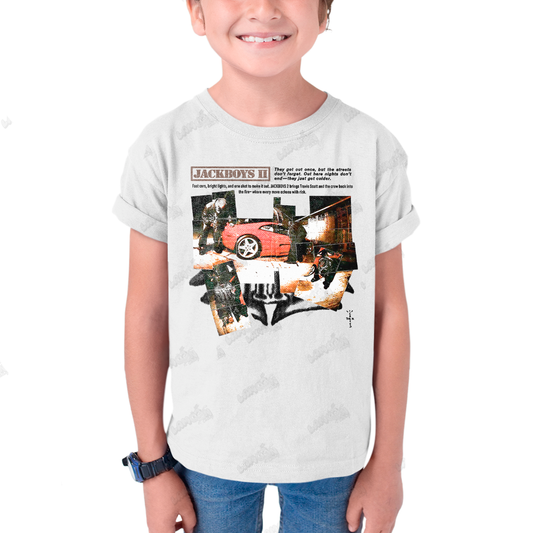 Camiseta Infantil Algodão T shirt Travis Scott Jack Boys II