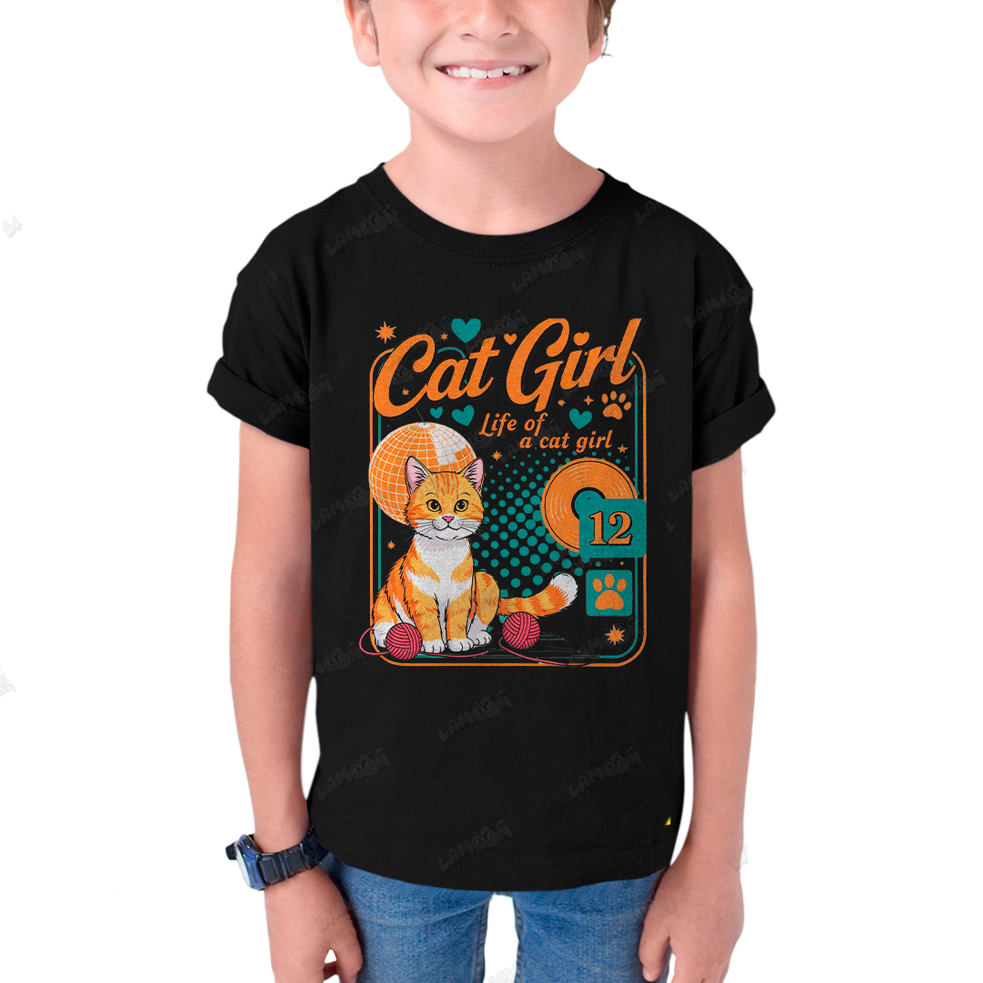 Camiseta Infantil Algodão Taylor Swift Cat Girl 12