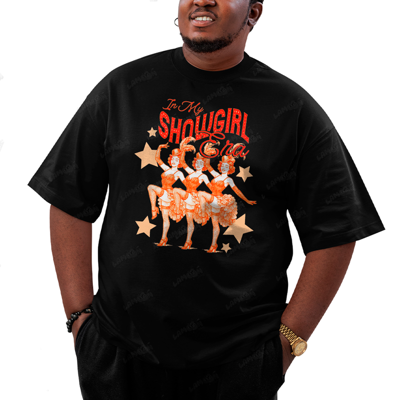 Camiseta Plus Size Algodão Taylor Swift Showgirl Era 1