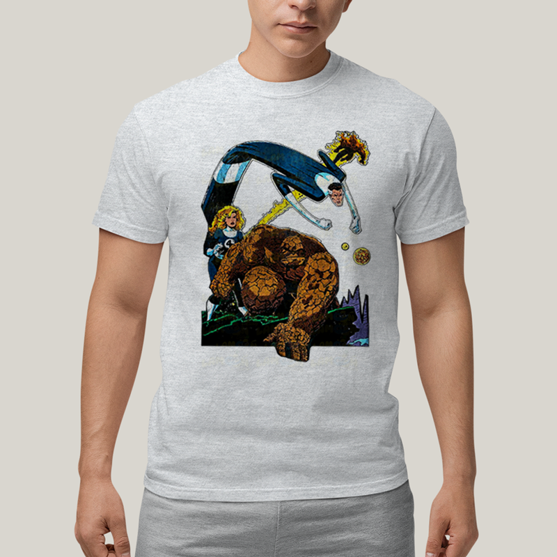 Camiseta Algodão Unissex T shirt O Quarteto Fantástico Cartoon