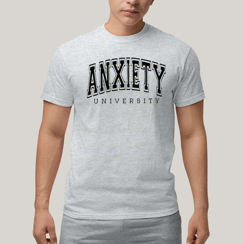 Camiseta Algodão Unissex T shirt Universidade da Ansiedade