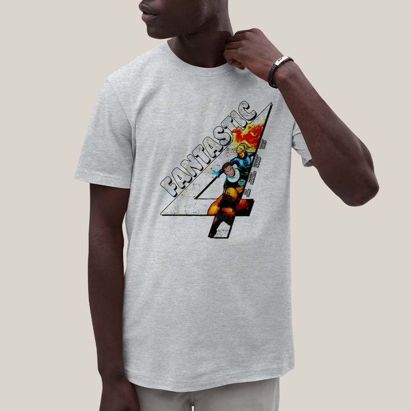 Camiseta Algodão Unissex T shirt Quarteto Fantástico Fantastic 4