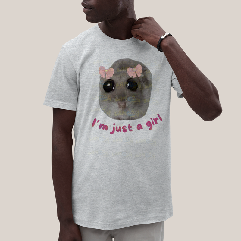 Camiseta Algodão Unissex T shirt Ratinho Sou Apenas Uma Garota