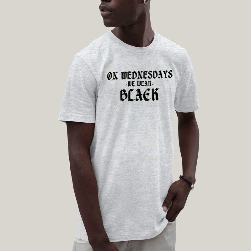 Camiseta Algodão Unissex T shirt Wandinha Na Quarta Feira Usamos Preto 1