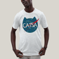 Camiseta Algodão Unissex T shirt Gato Nasa Catsa