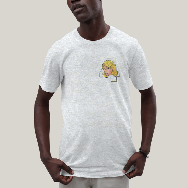 Camiseta Algodão Unissex T shirt Quarteto Fantástico Logo Mulher Invisivel