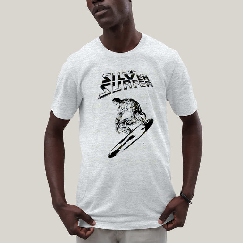 Camiseta Algodão Unissex T shirt Quarteto Fantástico O Surfista Prateado 1