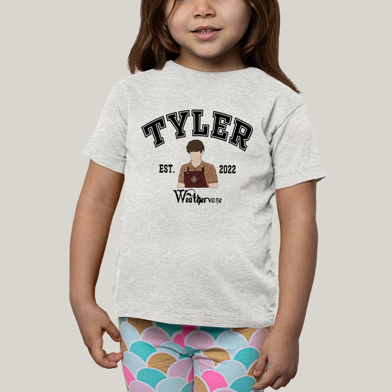 Camiseta Infantil Algodão Unissex T shirt Wandinha Tyler Est 2022