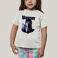 Camiseta Infantil Algodão Unissex T shirt Wandinha Roxo Wednesday