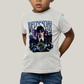 Camiseta Infantil Algodão Unissex T shirt Wandinha Wednesday Blue
