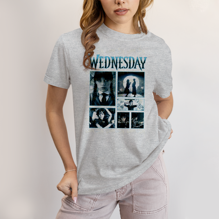 Camiseta Algodão Unissex T shirt Wandinha Wednesday 1