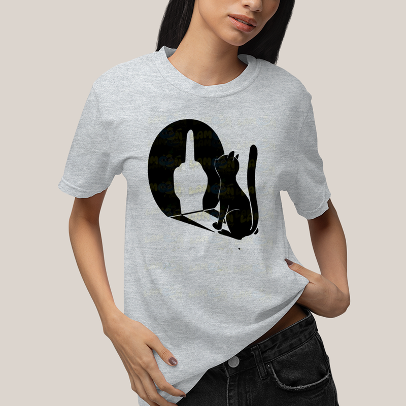 Camiseta Algodão Unissex T shirt Gato I Hate People