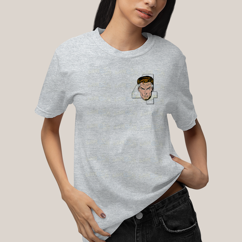 Camiseta Algodão Unissex T shirt Quarteto Fantástico Logo Sr Fantástico