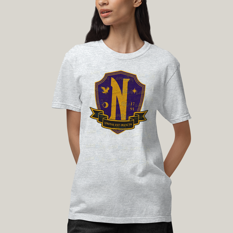 Camiseta Algodão Unissex T shirt Wandinha Unitas Est Invicta