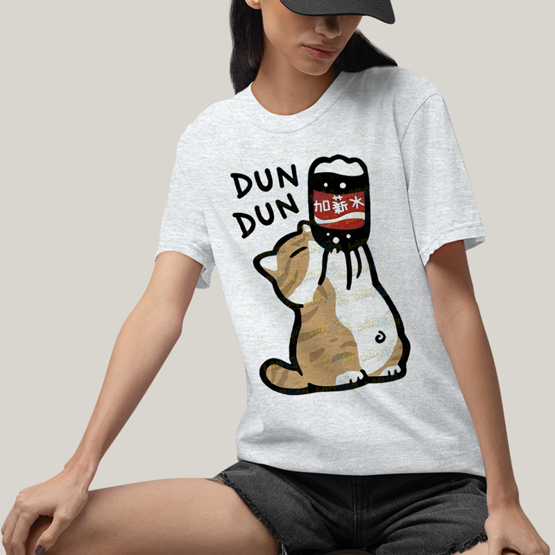 Camiseta Algodão Unissex T shirt Gatinho Refrigerante