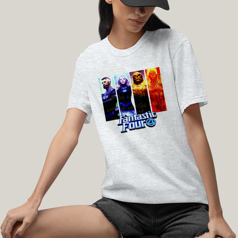 Camiseta Algodão Unissex T shirt Quarteto Fantástico Fantastic Four 4