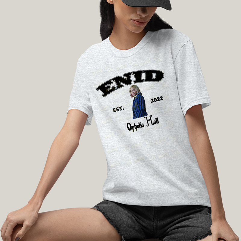 Camiseta Algodão Unissex T shirt Wandinha Enid Est 2022