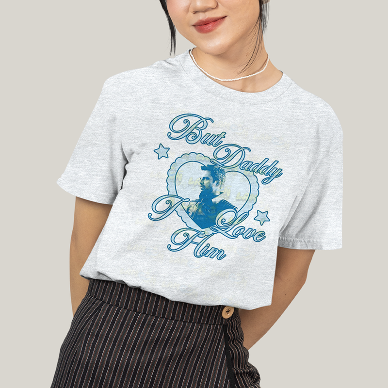 Camiseta Algodão Unissex T shirt Sebastian Stan Bucky Barnes Soldado Invernal Azul