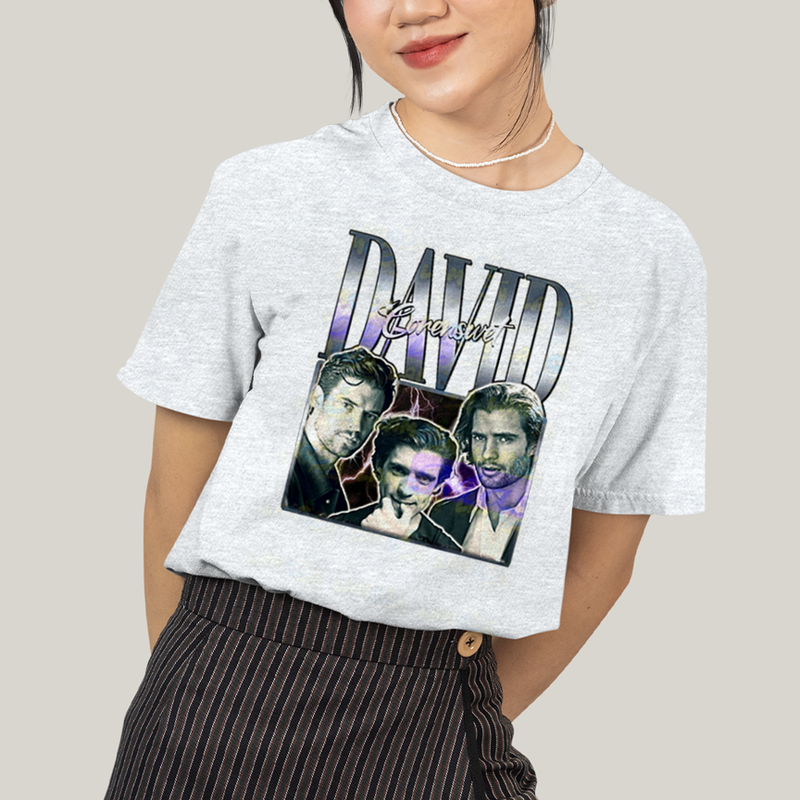 Camiseta Algodão Unissex T shirt Superman David Corenswet Prateado